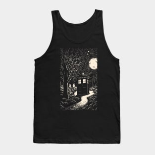 The Night Tardis - Linoart Tank Top